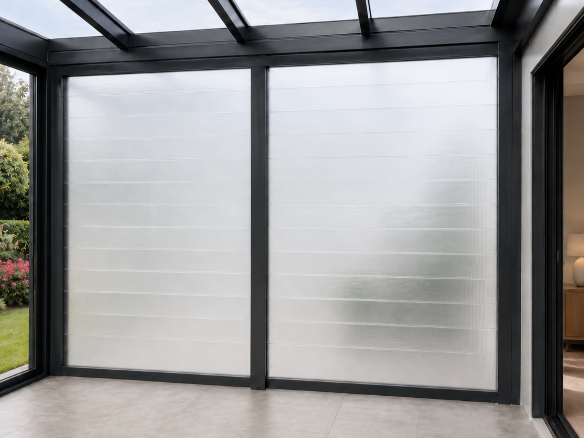 Seitenwand aus Polycarbonat